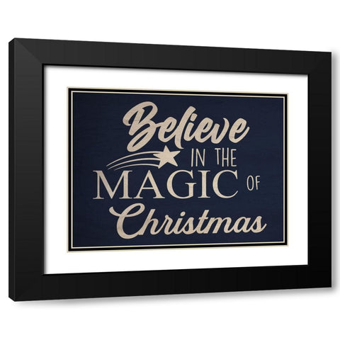 Believe In Magic Black Modern Wood Framed Art Print with Double Matting by Prime, Marcus
