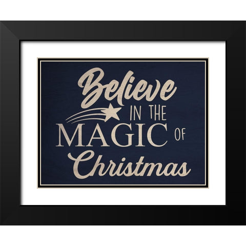 Believe In Magic Black Modern Wood Framed Art Print with Double Matting by Prime, Marcus