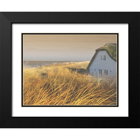 Peaceful Cottage Black Modern Wood Framed Art Print with Double Matting by Prime, Marcus