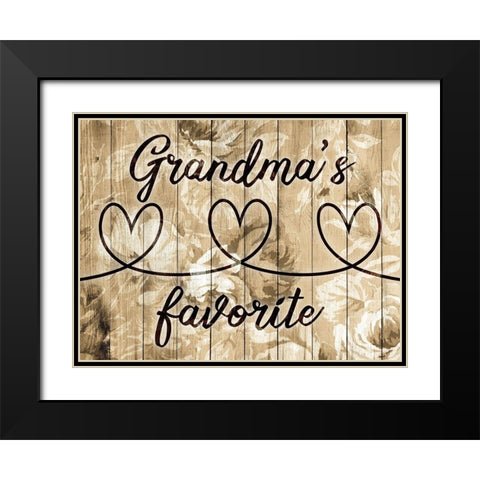 Grandmas Favorite Black Modern Wood Framed Art Print with Double Matting by Prime, Marcus