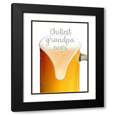 Chill Grandpa Black Modern Wood Framed Art Print with Double Matting by Prime, Marcus