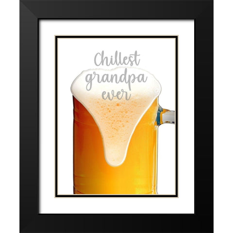 Chill Grandpa Black Modern Wood Framed Art Print with Double Matting by Prime, Marcus