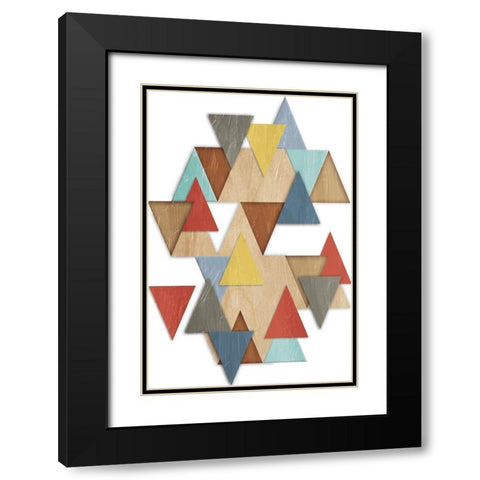 Geometric Explosion 1 Black Modern Wood Framed Art Print with Double Matting by Prime, Marcus