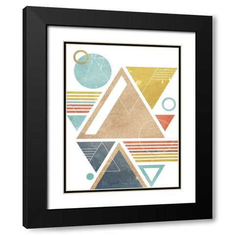 Fragmented World Black Modern Wood Framed Art Print with Double Matting by Prime, Marcus