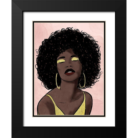 Fierce Woman 2 Black Modern Wood Framed Art Print with Double Matting by Prime, Marcus