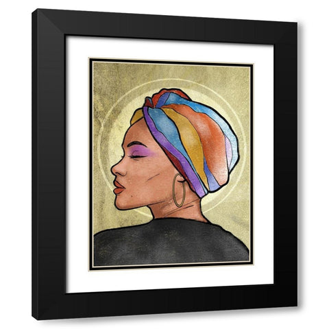 Shinning Princess 1 Black Modern Wood Framed Art Print with Double Matting by Prime, Marcus