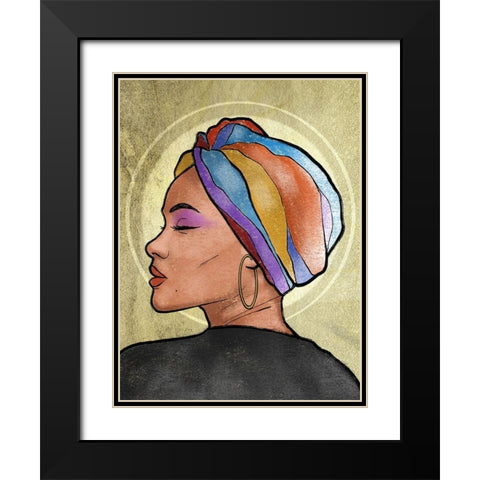 Shinning Princess 1 Black Modern Wood Framed Art Print with Double Matting by Prime, Marcus