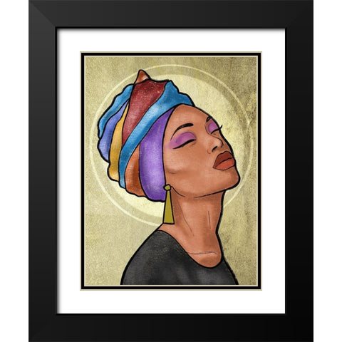 Shinning Princess 2 Black Modern Wood Framed Art Print with Double Matting by Prime, Marcus