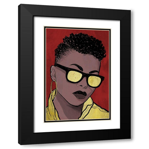 Fashion Majesty 1 Black Modern Wood Framed Art Print with Double Matting by Prime, Marcus