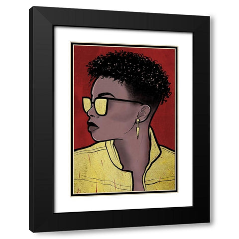 Fashion Majesty 2 Black Modern Wood Framed Art Print with Double Matting by Prime, Marcus