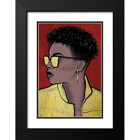 Fashion Majesty 2 Black Modern Wood Framed Art Print with Double Matting by Prime, Marcus