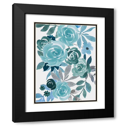 Floral Growth 1 Black Modern Wood Framed Art Print with Double Matting by Prime, Marcus