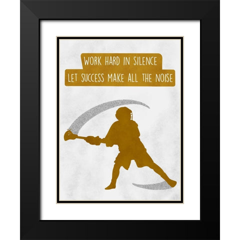 Success Noise Black Modern Wood Framed Art Print with Double Matting by Prime, Marcus