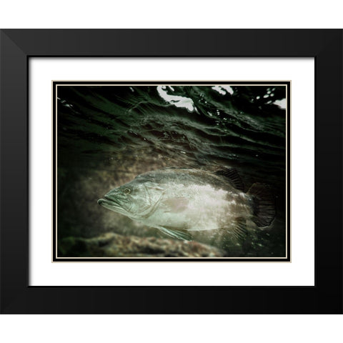 Strolling Fellow Black Modern Wood Framed Art Print with Double Matting by Prime, Marcus