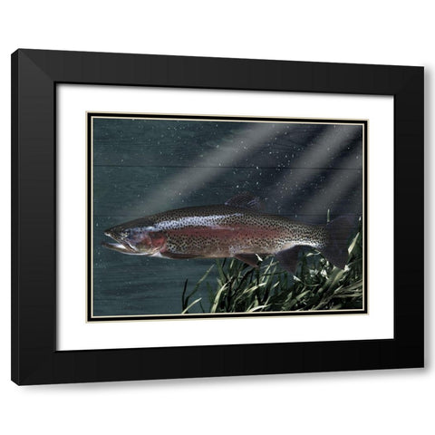 Gazing Friend Black Modern Wood Framed Art Print with Double Matting by Prime, Marcus