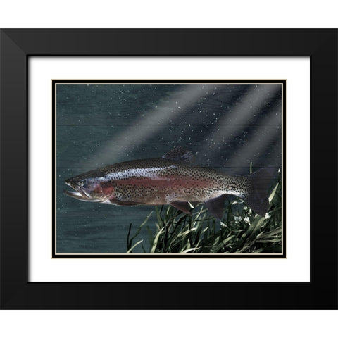 Gazing Friend Black Modern Wood Framed Art Print with Double Matting by Prime, Marcus