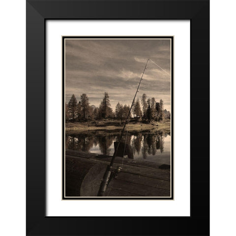 Peaceful Outing Black Modern Wood Framed Art Print with Double Matting by Prime, Marcus