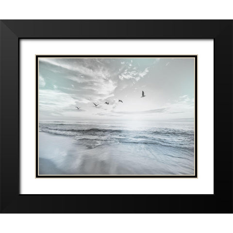 Sea Graced 1 Black Modern Wood Framed Art Print with Double Matting by Prime, Marcus