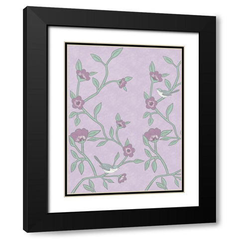 Lilac Nature 1 Black Modern Wood Framed Art Print with Double Matting by Prime, Marcus