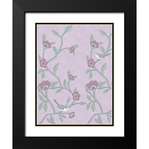 Lilac Nature 1 Black Modern Wood Framed Art Print with Double Matting by Prime, Marcus