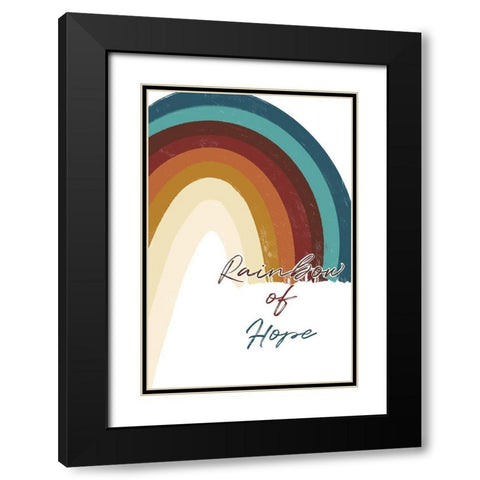 Rainbow Of Hope Black Modern Wood Framed Art Print with Double Matting by Prime, Marcus