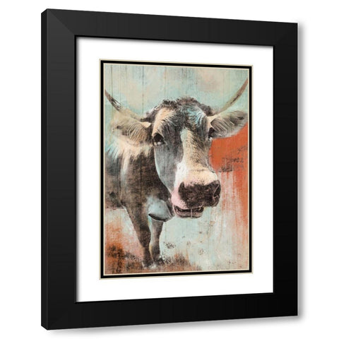 Barnyard Stare Black Modern Wood Framed Art Print with Double Matting by Prime, Marcus