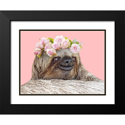 Slow Cutie 1 Black Modern Wood Framed Art Print with Double Matting by Prime, Marcus