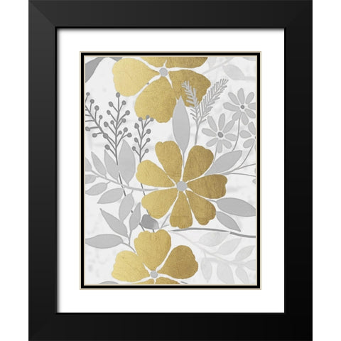 Golden Nature 1 Black Modern Wood Framed Art Print with Double Matting by Prime, Marcus