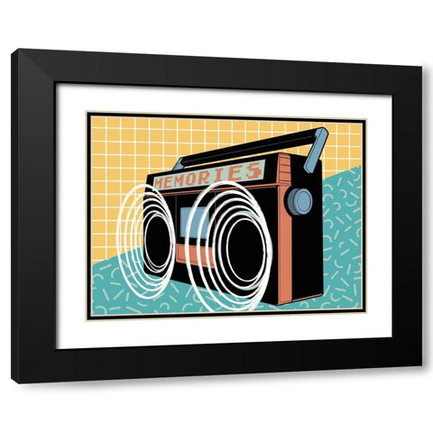 Memories Boom Black Modern Wood Framed Art Print with Double Matting by Prime, Marcus