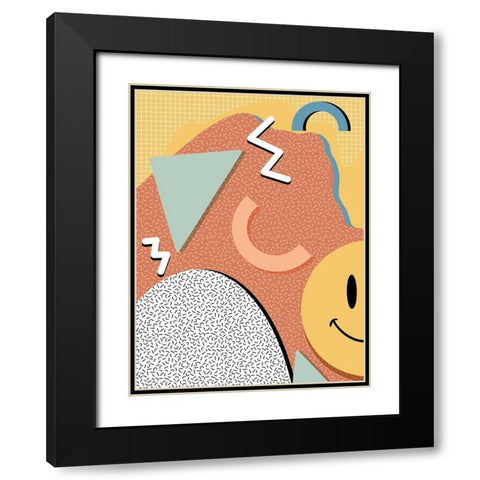 Happy Chaos V2 Black Modern Wood Framed Art Print with Double Matting by Prime, Marcus