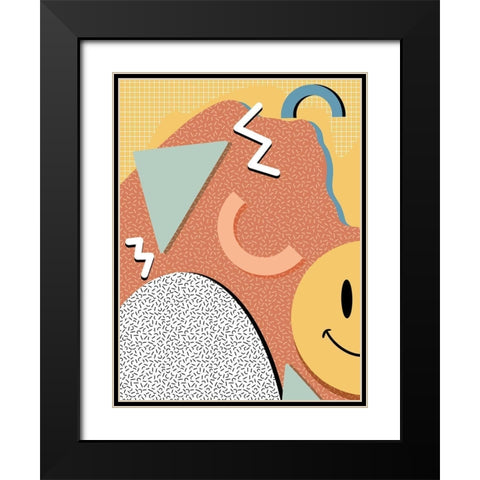 Happy Chaos V2 Black Modern Wood Framed Art Print with Double Matting by Prime, Marcus