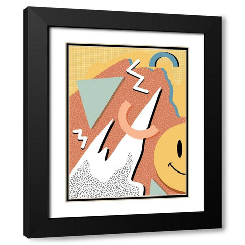 Happy Chaos Black Modern Wood Framed Art Print with Double Matting by Prime, Marcus
