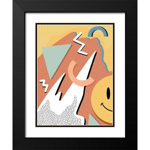 Happy Chaos Black Modern Wood Framed Art Print with Double Matting by Prime, Marcus