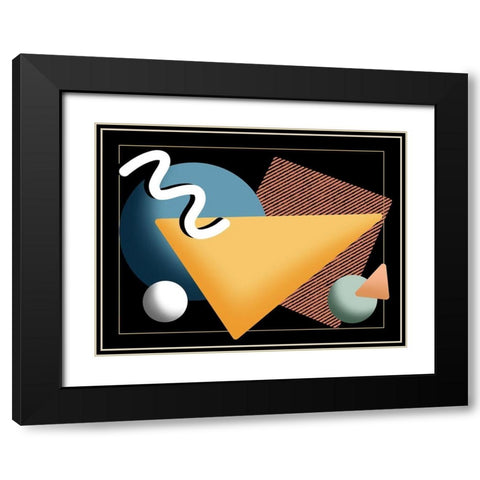Retro System Black Modern Wood Framed Art Print with Double Matting by Prime, Marcus