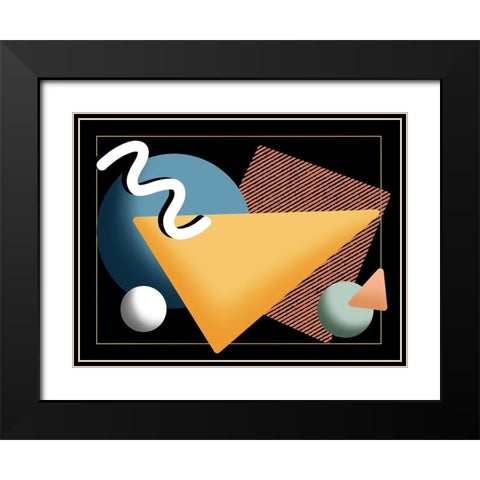 Retro System Black Modern Wood Framed Art Print with Double Matting by Prime, Marcus