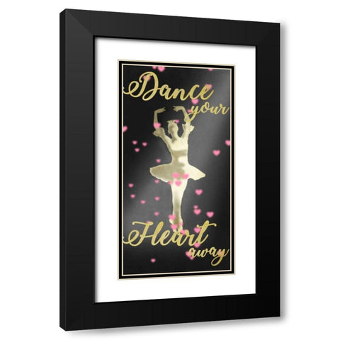 Dance Away Black Modern Wood Framed Art Print with Double Matting by Prime, Marcus
