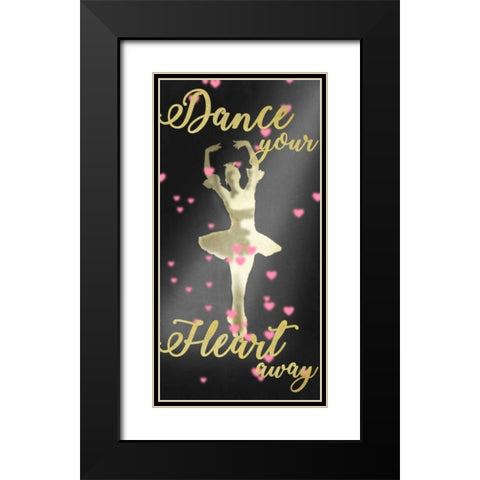 Dance Away Black Modern Wood Framed Art Print with Double Matting by Prime, Marcus