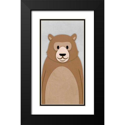 Cheery Bear 2 Black Modern Wood Framed Art Print with Double Matting by Prime, Marcus