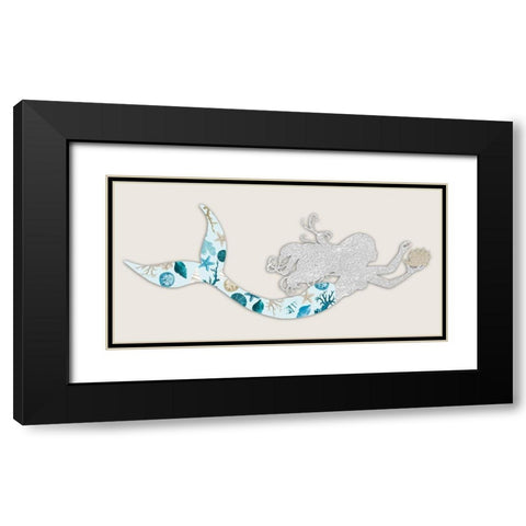 Celestial Mermaid 2 Black Modern Wood Framed Art Print with Double Matting by Prime, Marcus