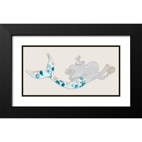 Celestial Mermaid 2 Black Modern Wood Framed Art Print with Double Matting by Prime, Marcus