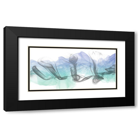 Particle Stream Black Modern Wood Framed Art Print with Double Matting by Prime, Marcus