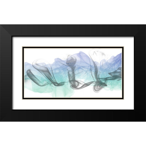 Particle Stream Black Modern Wood Framed Art Print with Double Matting by Prime, Marcus