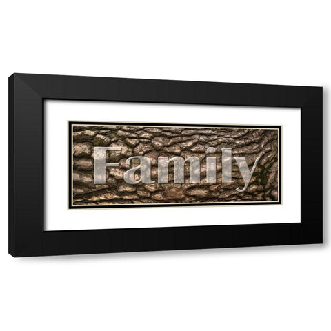 Family Bark Black Modern Wood Framed Art Print with Double Matting by Prime, Marcus