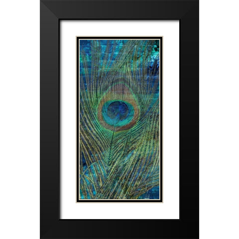 Metropolitan Peacock 1 Black Modern Wood Framed Art Print with Double Matting by Prime, Marcus
