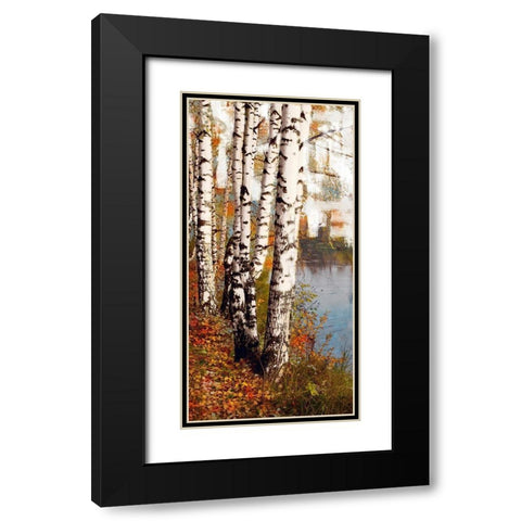 Summer Birch 1 Black Modern Wood Framed Art Print with Double Matting by Prime, Marcus
