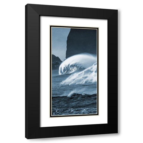 Brilliant Surf 2 Black Modern Wood Framed Art Print with Double Matting by Prime, Marcus