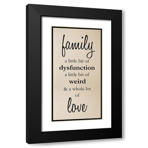 Family Love 1 Black Modern Wood Framed Art Print with Double Matting by Prime, Marcus