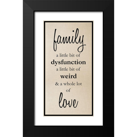 Family Love 1 Black Modern Wood Framed Art Print with Double Matting by Prime, Marcus