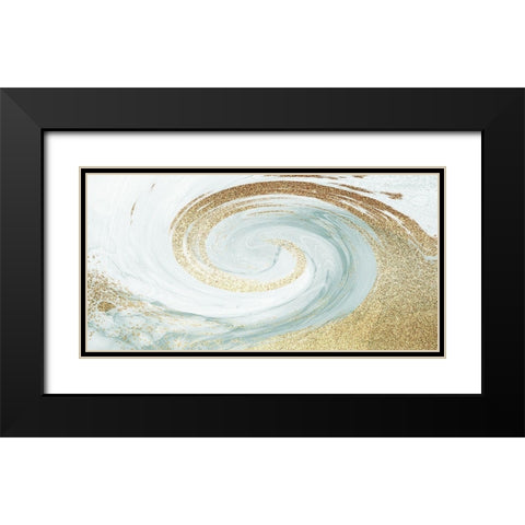 Sandy Wave 1 Black Modern Wood Framed Art Print with Double Matting by Prime, Marcus