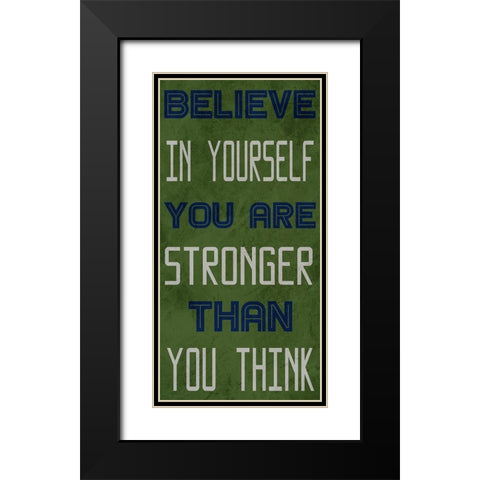 Strong Belief 1 Black Modern Wood Framed Art Print with Double Matting by Prime, Marcus